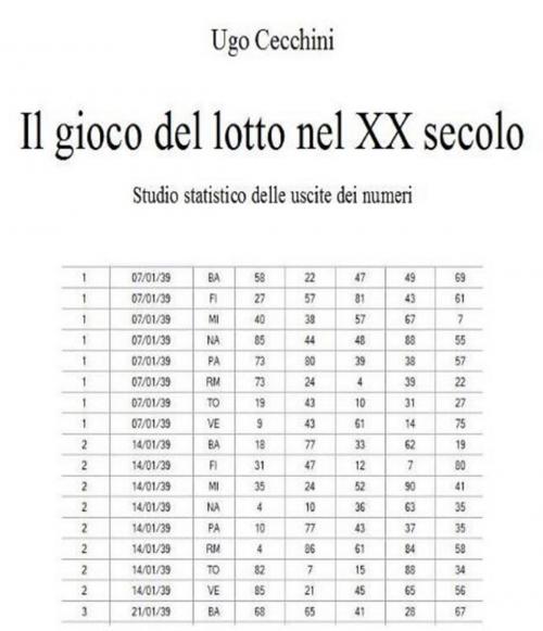 Cover of the book Il gioco del lotto nel XX secolo by Ugo Cecchini, Ugo Cecchini