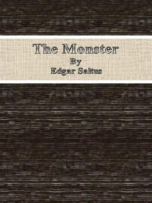 Cover of the book The Monster by Edgar Saltus, Edgar Saltus