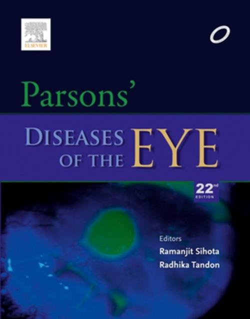 Cover of the book Parson's Diseases of the Eye - E-Book by Sihota, Radhika Tandon, MBBS, MD, DipNB, FRCOphth, FRCS, Elsevier Health Sciences