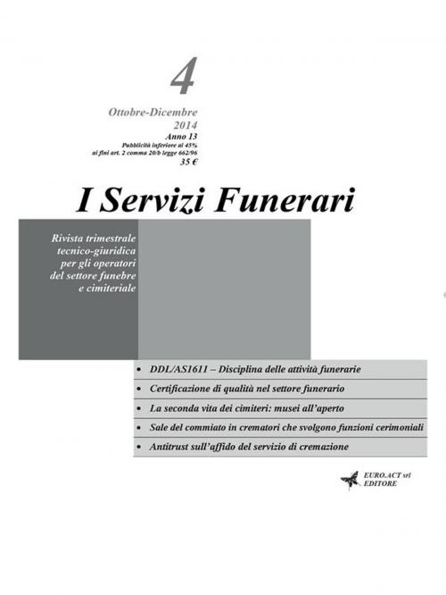 Cover of the book I servizi funerari - N. 4-2014 by Daniele Fogli, Youcanprint Self-Publishing