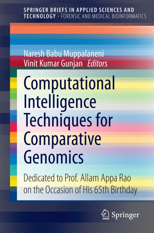 Cover of the book Computational Intelligence Techniques for Comparative Genomics by , Springer Singapore