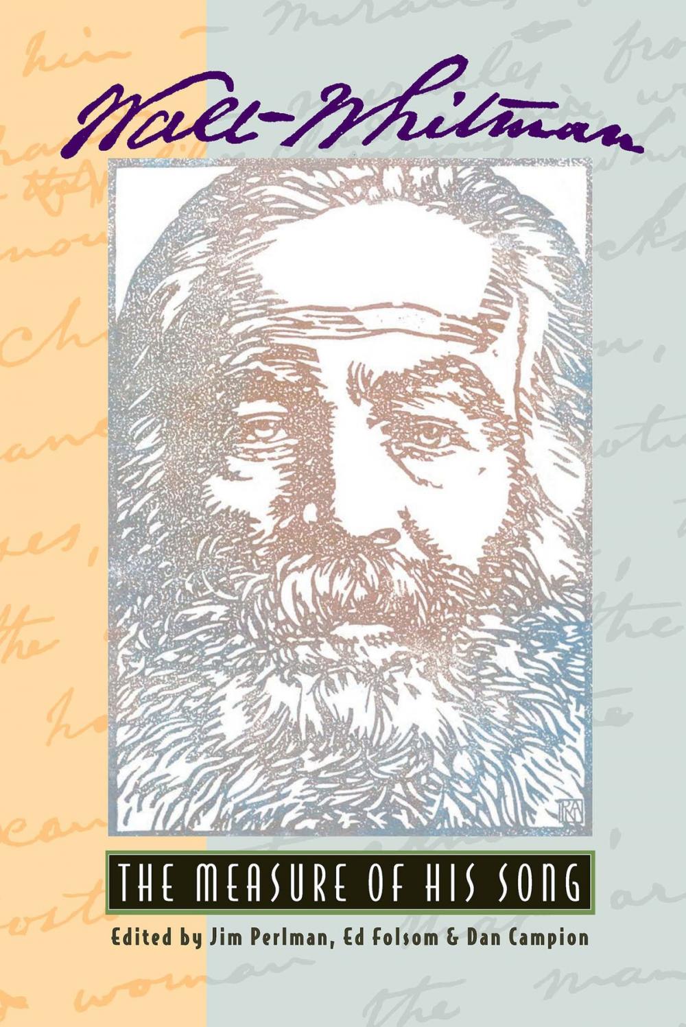 Big bigCover of Walt Whitman: The Measure of His Song