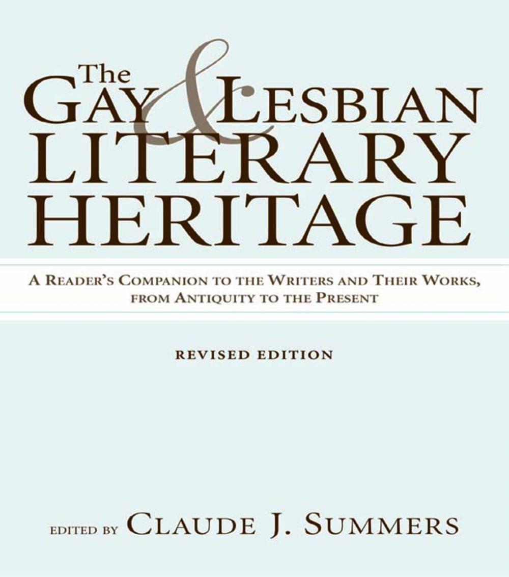 Big bigCover of Gay and Lesbian Literary Heritage