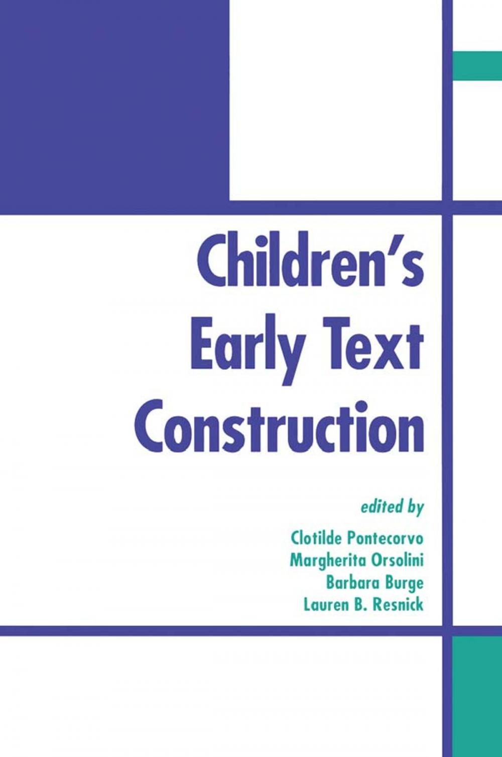 Big bigCover of Children's Early Text Construction