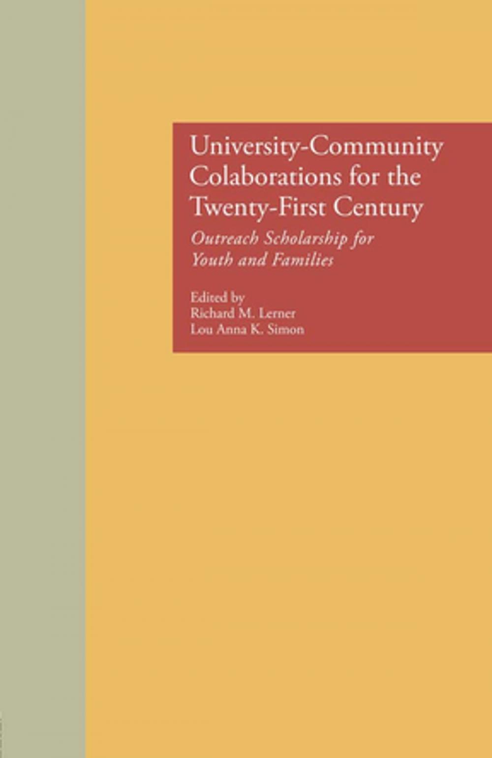 Big bigCover of University-Community Collaborations for the Twenty-First Century