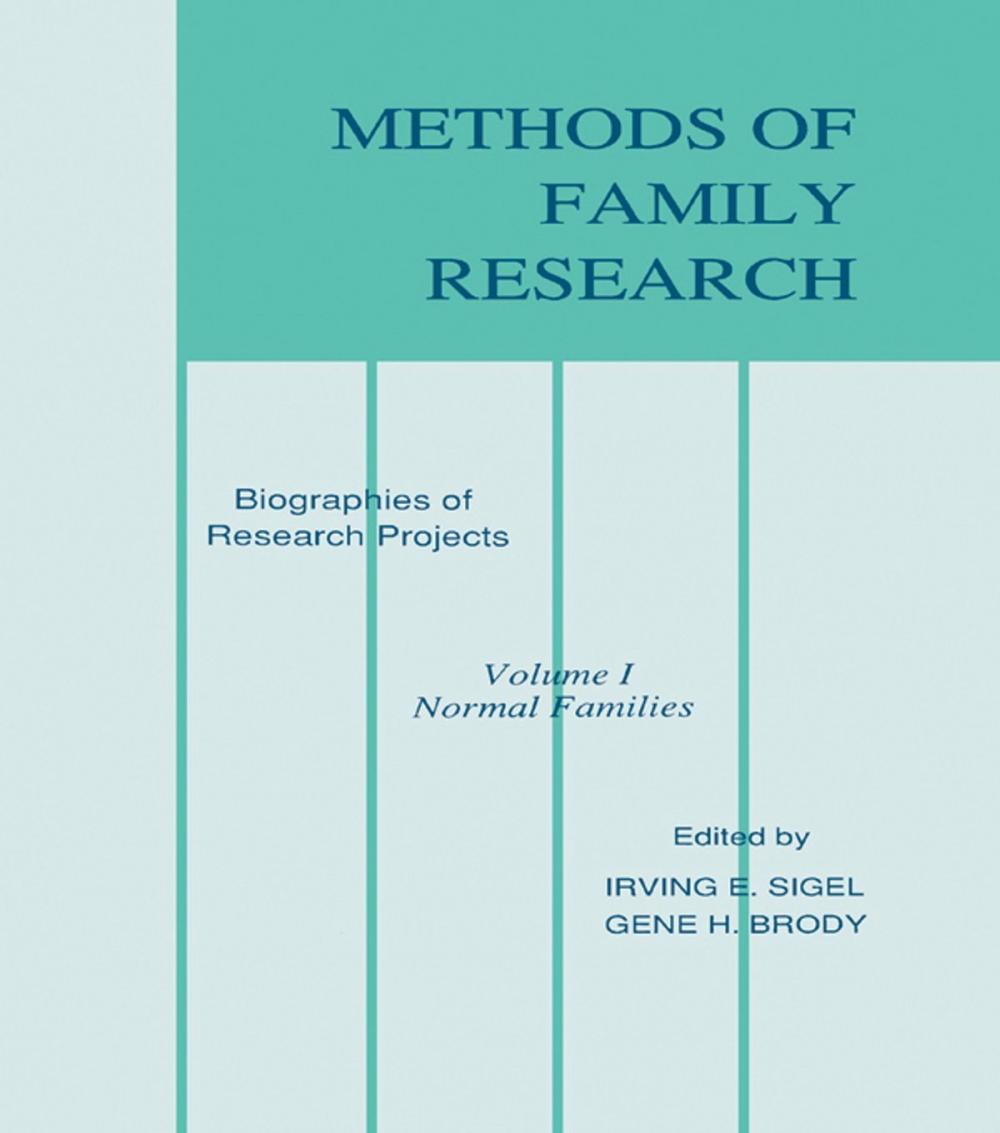 Big bigCover of Methods of Family Research