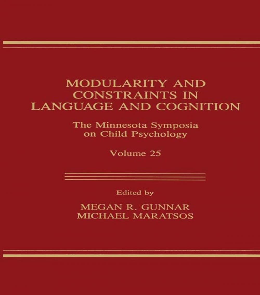 Big bigCover of Modularity and Constraints in Language and Cognition