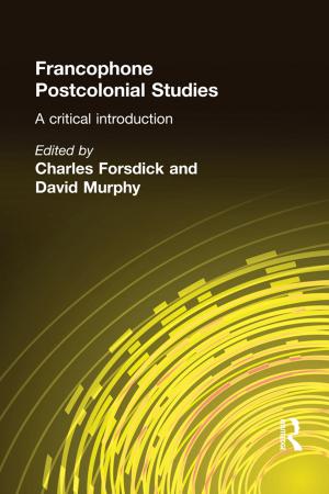 Cover of the book Francophone Postcolonial Studies by G. Glotz