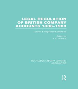 Cover of the book Legal Regulation of British Company Accounts 1836-1900 (RLE Accounting) by Margot Sunderland, Nicky Hancock, Nicky Armstrong