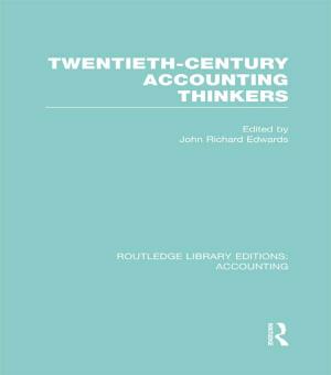 Cover of the book Twentieth Century Accounting Thinkers (RLE Accounting) by Bruce Carruth, Jennifer Rice Licare, Katharine Delaney Mcloughlin
