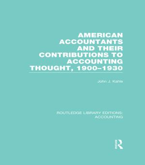 Cover of the book American Accountants and Their Contributions to Accounting Thought (RLE Accounting) by David Sancho