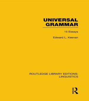 Cover of the book Universal Grammar (RLE Linguistics A: General Linguistics) by Georges Bohas, Jean-Patrick Guillaume, Djamel Eddine Kouloughli