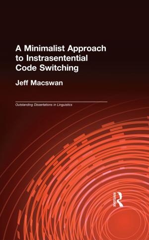 Cover of the book A Minimalist Approach to Intrasentential Code Switching by Lisa Martino-Taylor