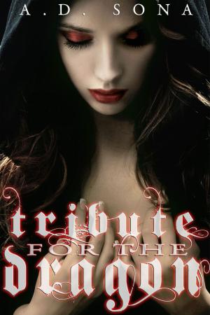 Book cover of Tribute for a Dragon (Monster erotica, vore erotica)