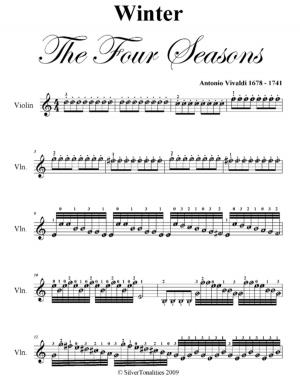 Cover of the book Winter Four Seasons Easy Violin Sheet Music PDF by Carol Dean
