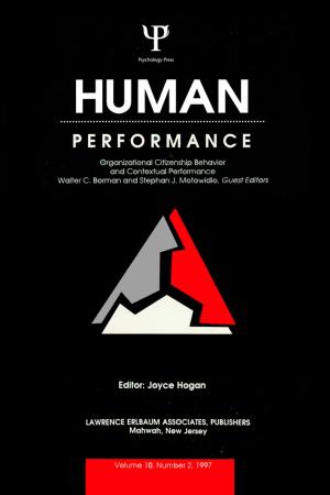 Cover of the book Organizational Citizenship Behavior and Contextual Performance by Annie G. Rogers
