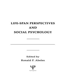 Cover of the book Life-span Perspectives and Social Psychology by Ian Bryant, Rennie Johnston, Robin Usher