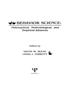 Cover of the book Behavior Science by Jules C Weiss