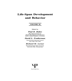 Cover of the book Life-Span Development and Behavior by Jens Jacobsen, Tilman Schlenker, Lisa Edwards