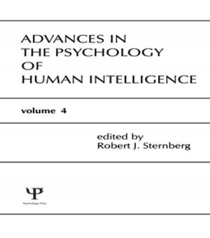 Cover of the book Advances in the Psychology of Human Intelligence by Michael J. Jeffries