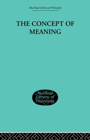 Cover of the book The Concept of Meaning by Alastair Pennycook