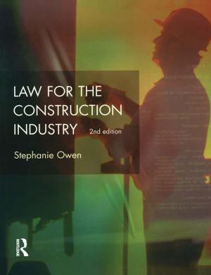 Cover of the book Law for the Construction Industry by Davis