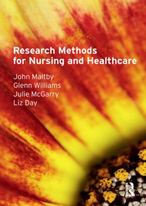 Cover of the book Research Methods for Nursing and Healthcare by Sarah Corrie, David A. Lane