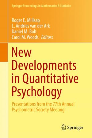 Cover of the book New Developments in Quantitative Psychology by K. Sreenivasa Rao