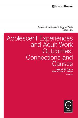 Book cover of Adolescent Experiences and Adult Work Outcomes