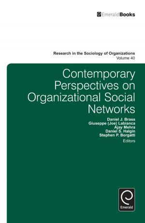 Cover of the book Contemporary Perspectives on Organizational Social Networks by Bernard O'Meara, Stanley Petzall