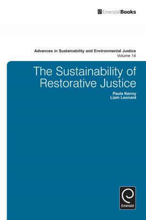 Cover of the book The Sustainability of Restorative Justice by Barbara Wejnert, Eunice Rodriguez