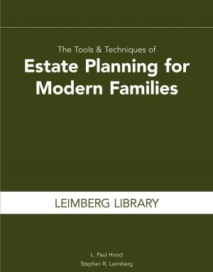 Cover of the book The Tools & Techniques of Estate Planning for Modern Families by Sherilyn Pastor, Nicholas  M.  Insua