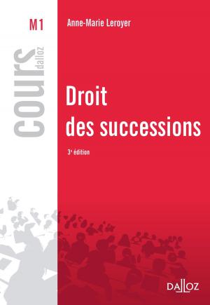 Cover of the book Droit des successions by Laetitia Tranchant, Vincent Égéa
