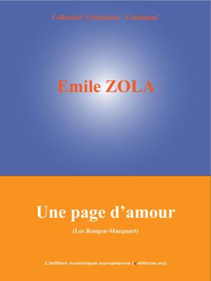 Cover of the book Une page d'amour by Frédéric Bastiat