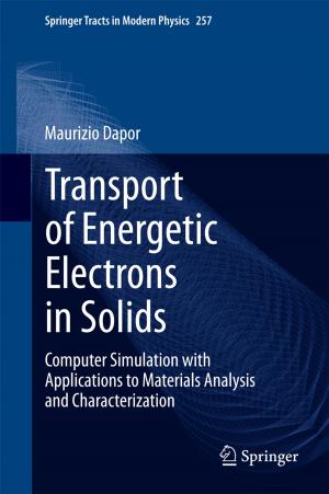 Cover of the book Transport of Energetic Electrons in Solids by Thomas P. Kenworthy, W. Edward McMullan