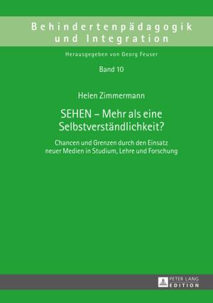 Cover of the book SEHEN Mehr als eine Selbstverstaendlichkeit? by 