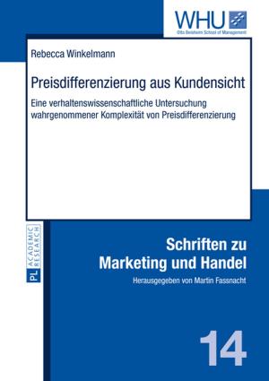 Cover of the book Preisdifferenzierung aus Kundensicht by Anja Wiese