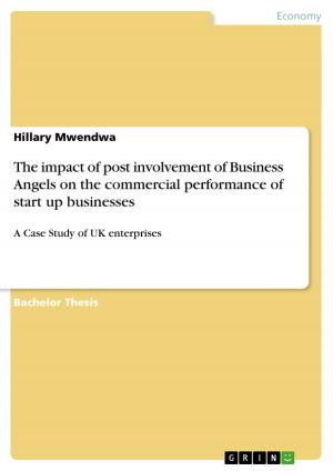 Cover of The impact of post involvement of Business Angels on the commercial performance of start up businesses