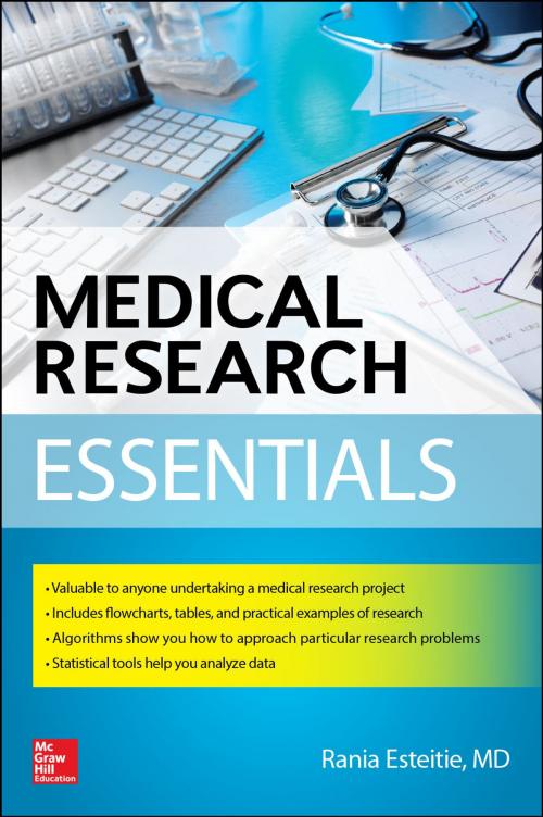 Cover of the book Medical Research Essentials by Rania Esteitie, McGraw-Hill Education