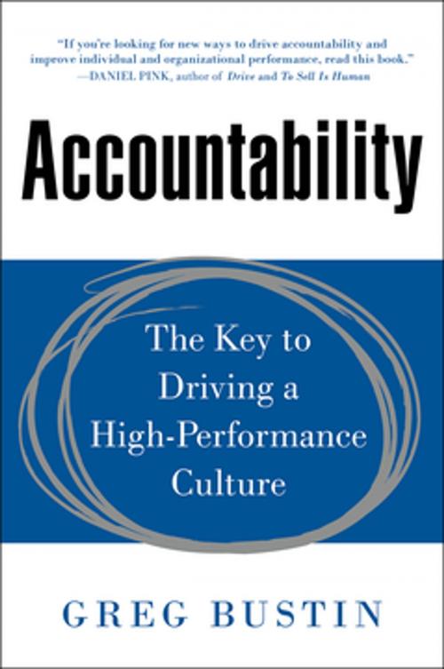 Cover of the book Accountability: The Key to Driving a High-Performance Culture by Greg Bustin, McGraw-Hill Education