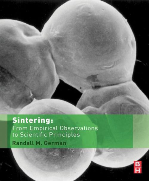 Cover of the book Sintering: From Empirical Observations to Scientific Principles by Randall German, Elsevier Science