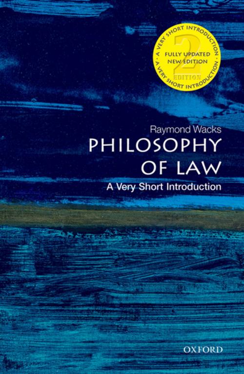 Cover of the book Philosophy of Law: A Very Short Introduction by Raymond Wacks, OUP Oxford