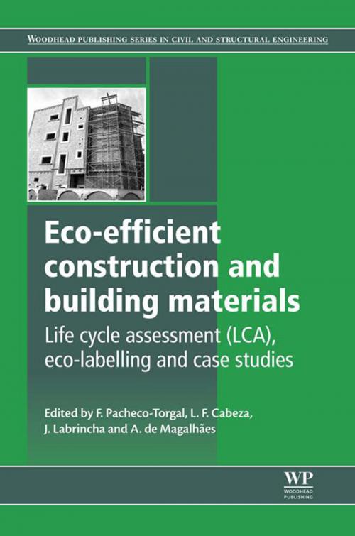 Cover of the book Eco-efficient Construction and Building Materials by Fernando Pacheco-Torgal, Luisa F. Cabeza, Aldo Giuntini de Magalhaes, Joao Labrincha, Elsevier Science
