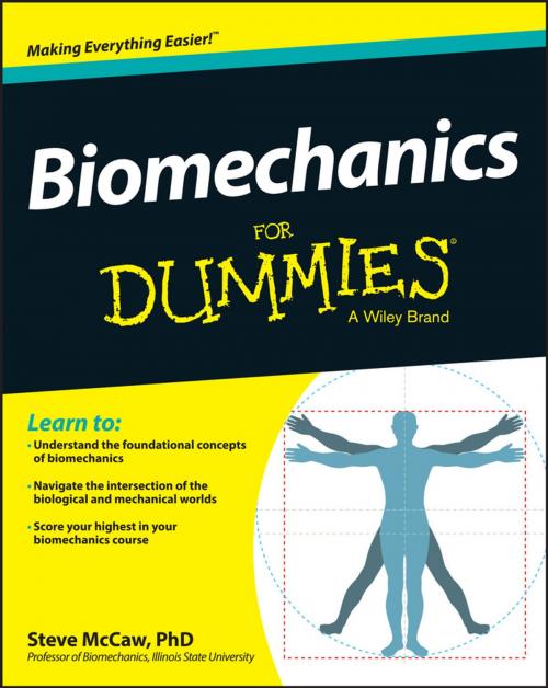 Cover of the book Biomechanics For Dummies by Steve McCaw, Wiley