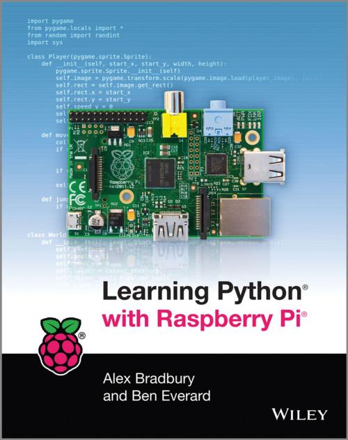 Cover of the book Learning Python with Raspberry Pi by Alex Bradbury, Ben Everard, Wiley