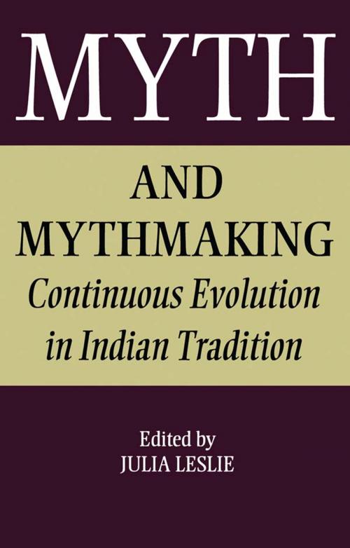 Cover of the book Myth and Mythmaking by Julia Leslie, Taylor and Francis