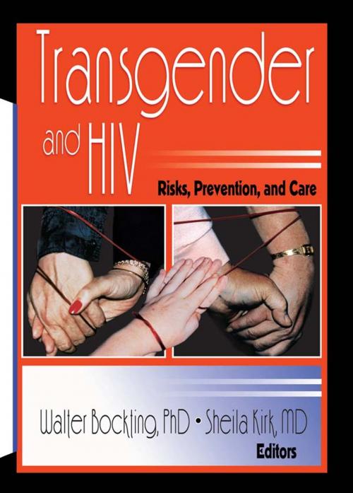 Cover of the book Transgender and HIV by Edmond J Coleman, Sheila Kirk, Walter O Bockting, Taylor and Francis