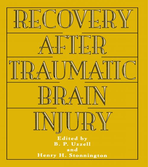 Cover of the book Recovery After Traumatic Brain Injury by , Taylor and Francis