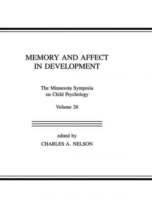 Cover of the book Memory and Affect in Development by , Taylor and Francis