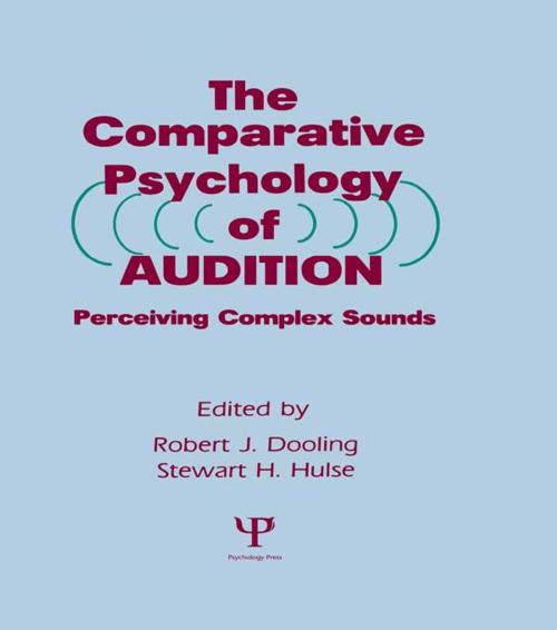 Cover of the book The Comparative Psychology of Audition by , Taylor and Francis